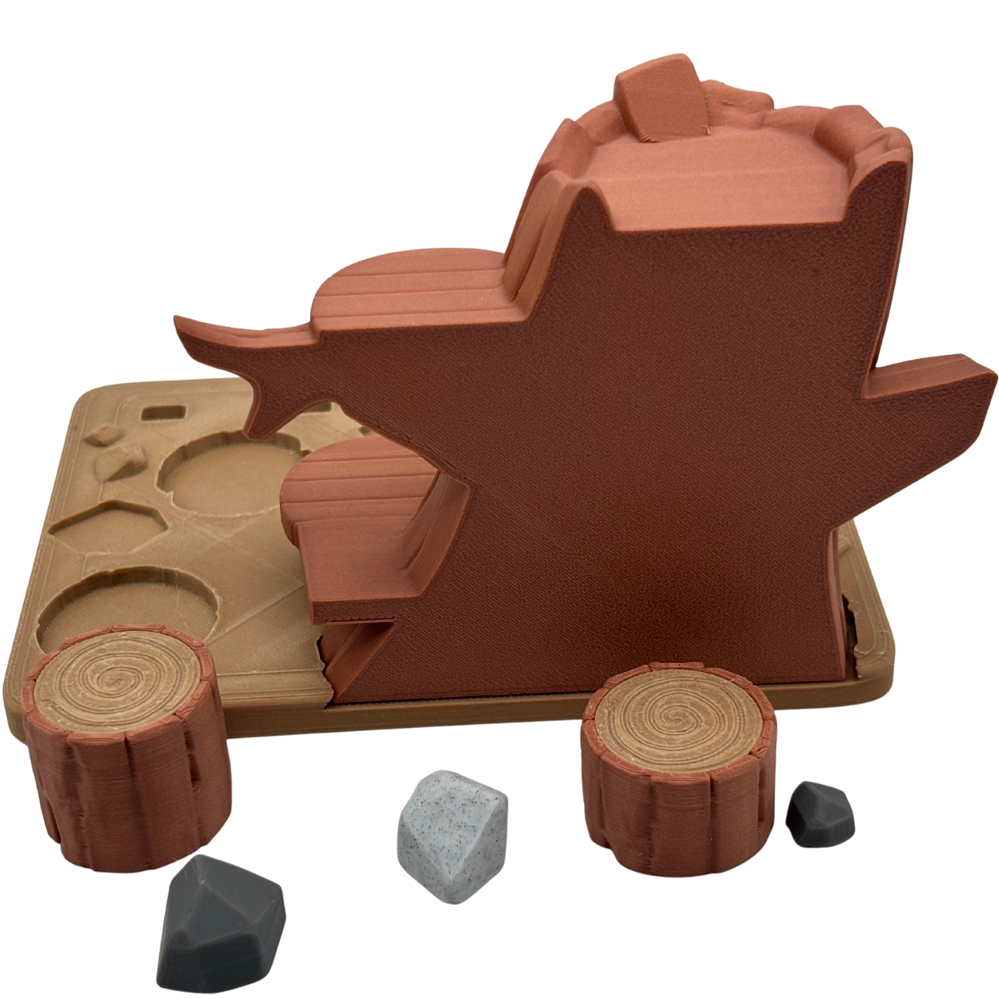 Flexi Owls with Park Play Set | 3D Printed Articulated Set with Great Horned and Barn Owls